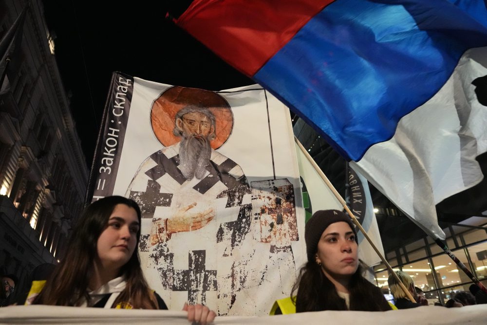 Študentská demonštrácia v Belehrade