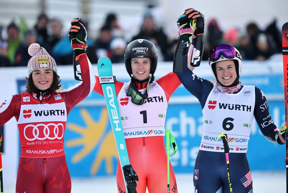 Švajčiarka Camille Rastová vyhrala v obrovskom slalome v Kranjskej Gore