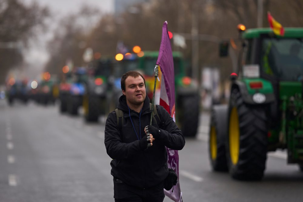 Protest farmárov v Španielsku