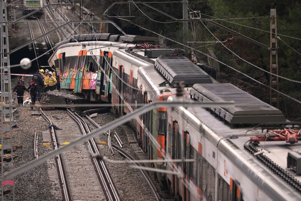 Nehoda na železnici v Katalánsku