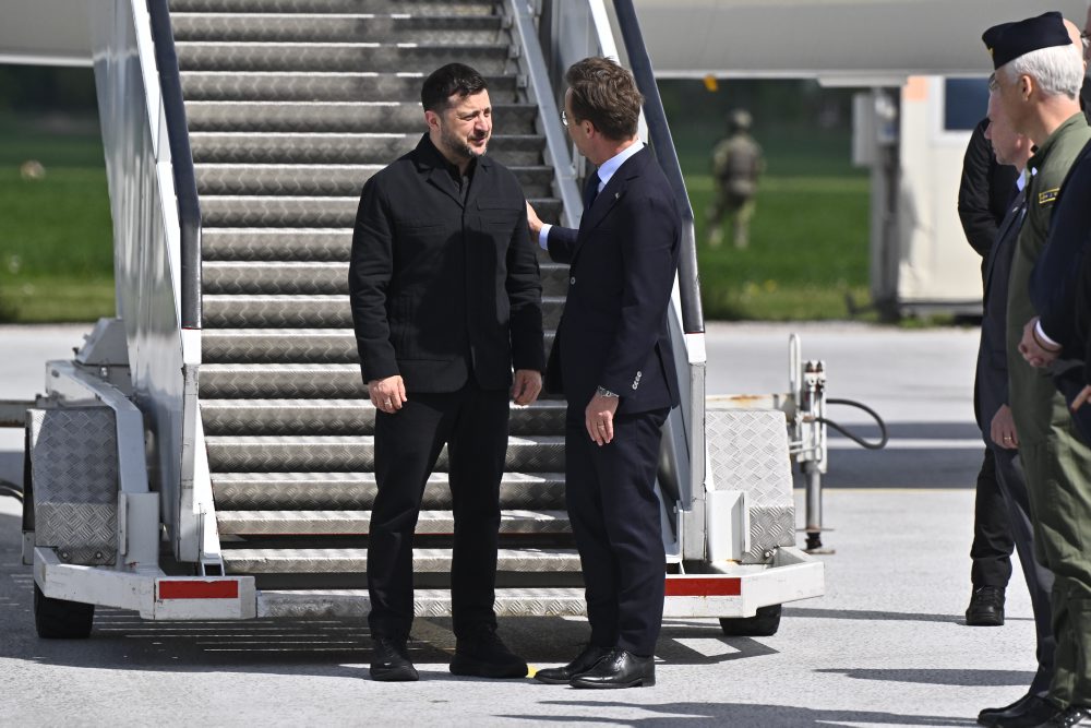 Zelenskyj v Švédsku