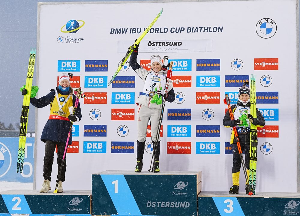 Rakúšanka Lisa Theresa Hauserová triumfovala v stíhačke vo švédskom Östersunde