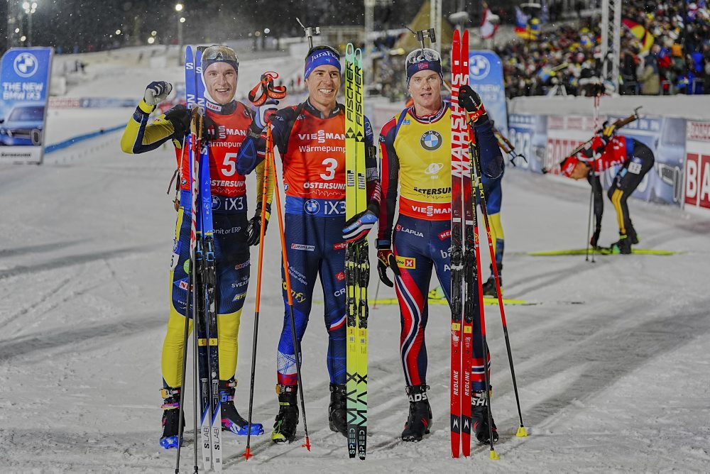 Víťazom stíhačky vo švédskom Östersunde sa stal Francúz Fillon Maillet