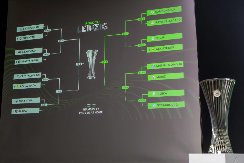 Žreb osemfinále, štvrťfinále, semifinále a finále Konferenčnej ligy vo futbale v Nyone 