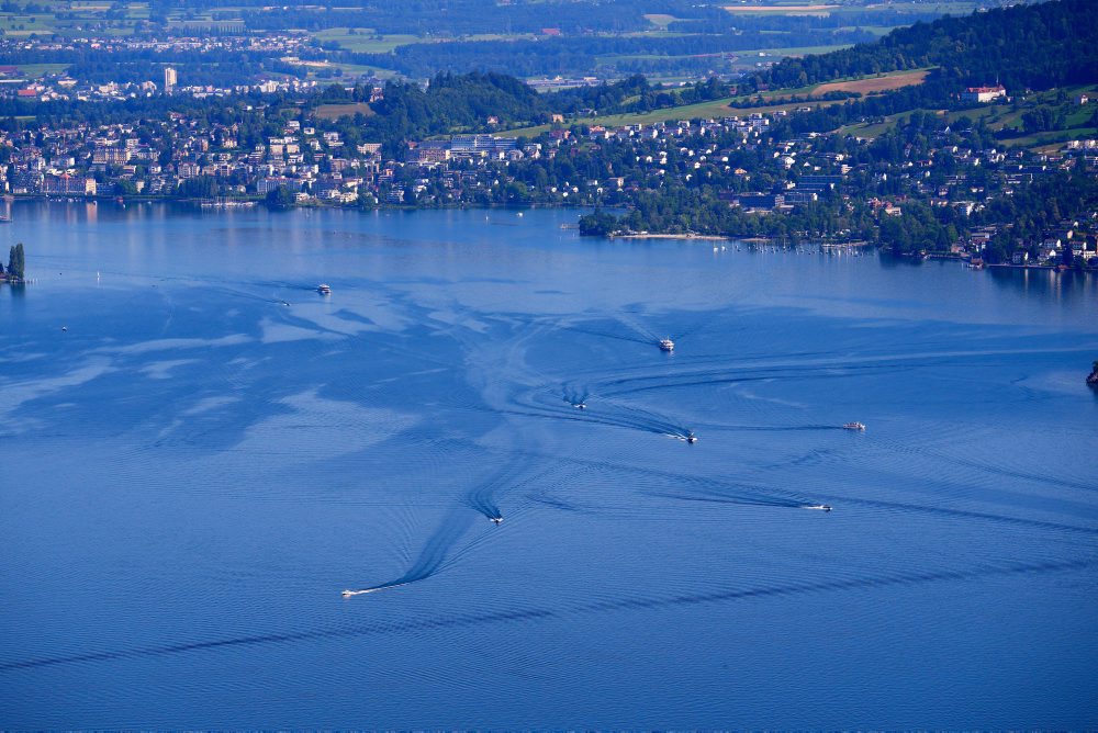 Jazero Lucerne v horskom stredisku Bürgenstock, Obbürgen