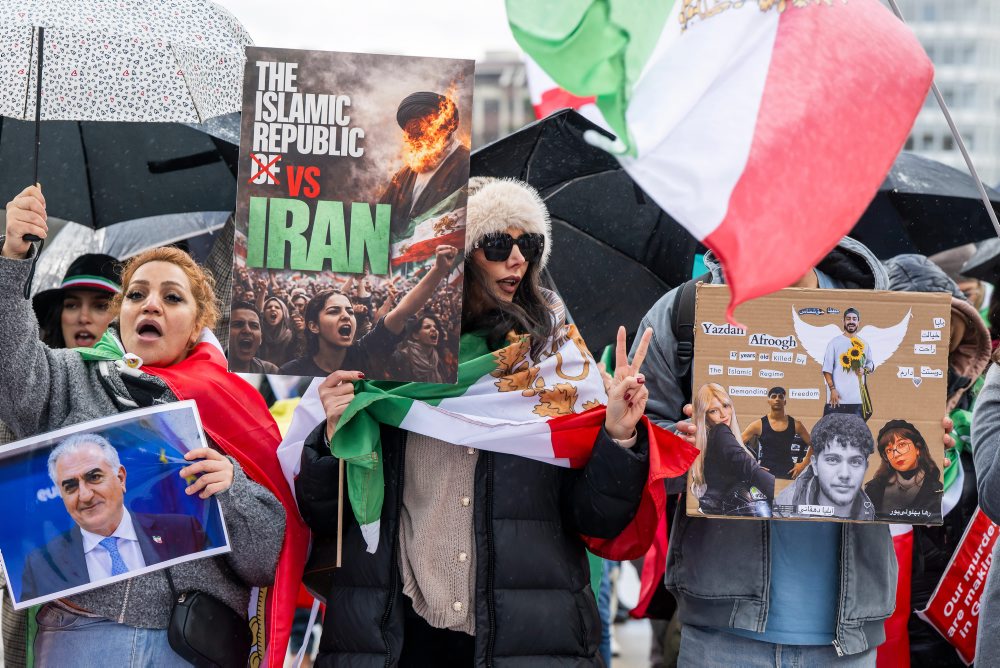 Protesty pred druhým kolom nepriamych rokovaní medzi Spojenými štátmi a Iránom v Ženeve