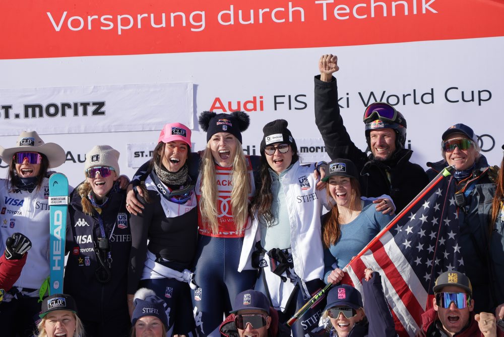 Zjazd Svetového pohára alpských lyžiarok v St. Moritzi 