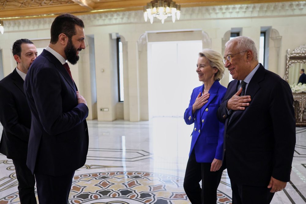 Predsedníčka Európskej komisie Ursula von der Leyenová a predseda Európskej rady António Costa pricestovali na návštevu Sýrie