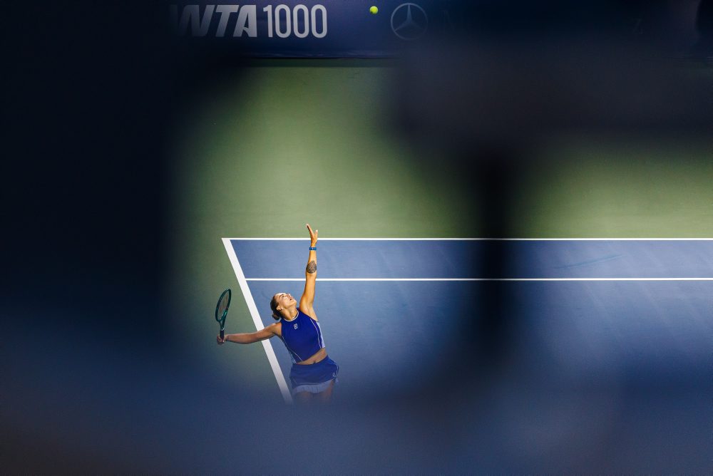 Tretie kolo turnaja WTA  1000: Arina Sobolenková - Čang Šuaj 
