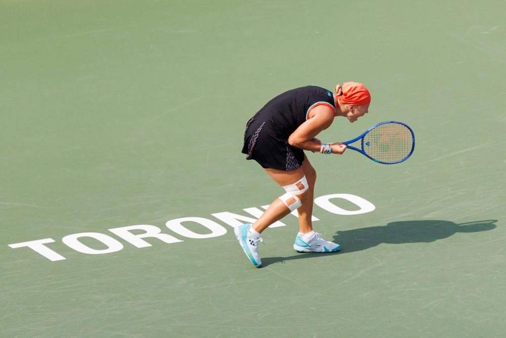 Osemfinále turnaja WTA  1000: Diana Šnajderová - Jessica Pegulaová