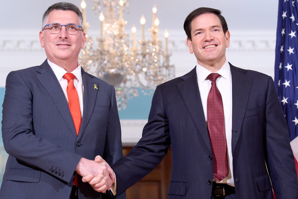 Šéf americkej diplomacie Marco Rubio prijal vo Washingtone svojho izraelského rezortného partnera Gideona Saara