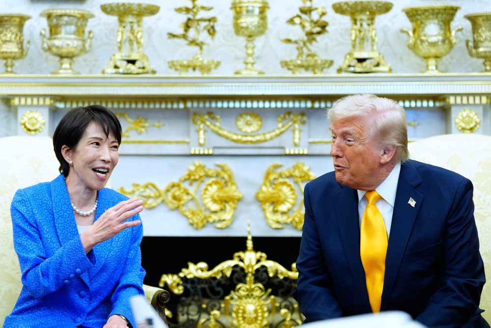 Americký prezident Donald Trump prijal v Bielom dome japonskú premiérku Sanae Takaičiovú