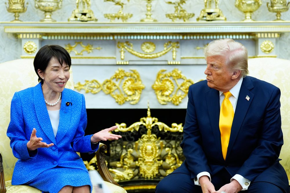 Americký prezident Donald Trump prijal v Bielom dome japonskú premiérku Sanae Takaičiovú