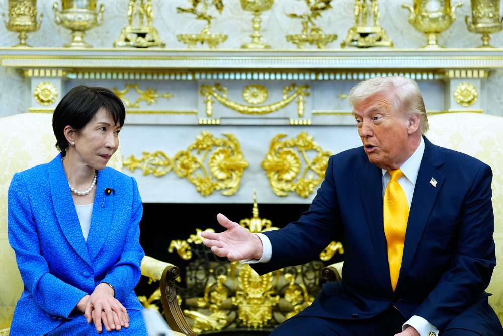Americký prezident Donald Trump prijal v Bielom dome japonskú premiérku Sanae Takaičiovú