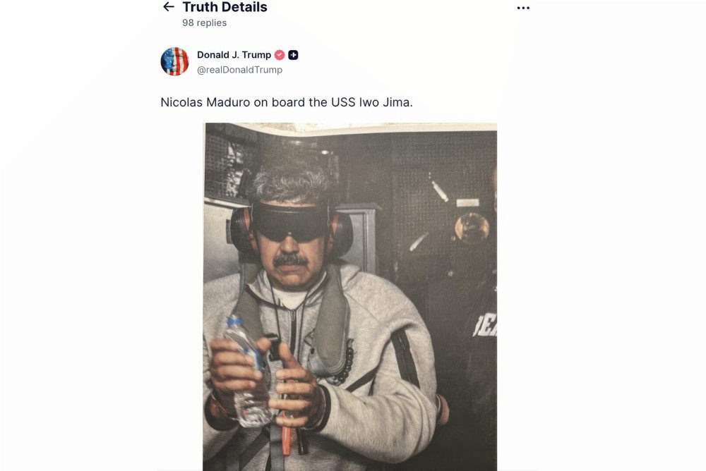 Venezuelský prezident Nicolás Maduro, ktorého zadržali Spojené štáty a v New Yorku ho čaká súd pre obchodovanie s drogami