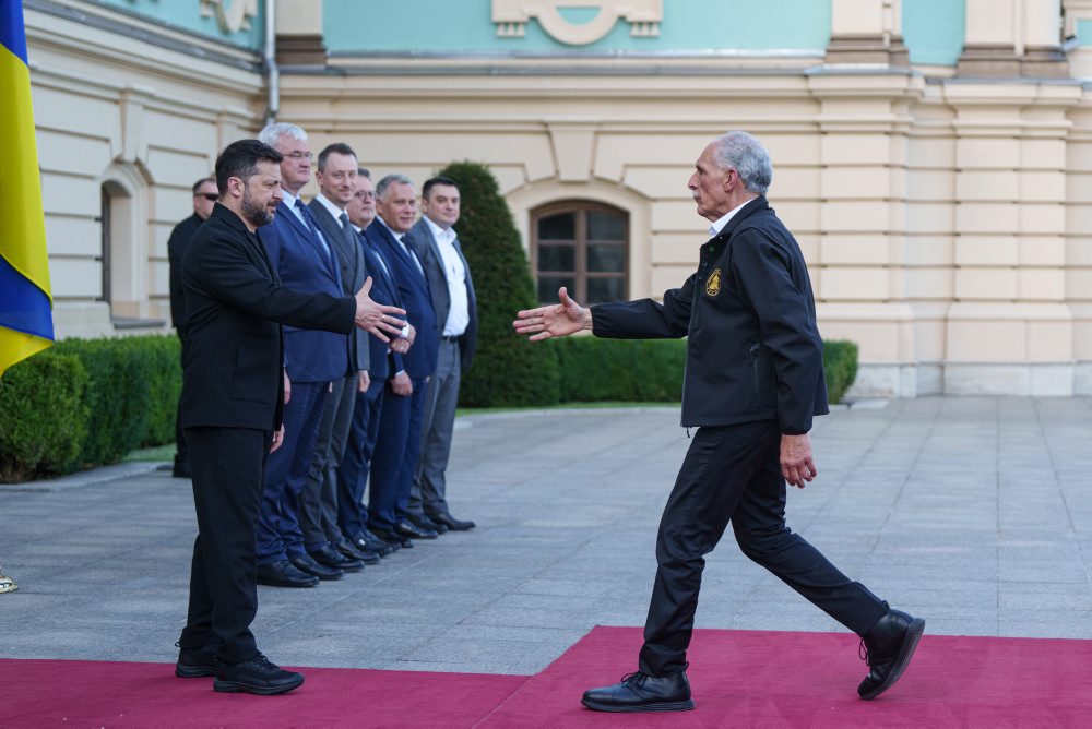 Volodymyr Zelenskyj prijal v Kyjeve hondurského prezidenta Nasryfa Asfuru