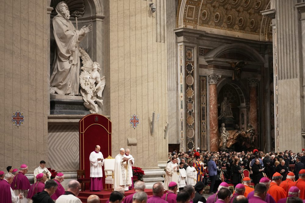 Vešpery a ďakovné Te Deum na záver roka vo vatikánskej Bazilike sv. Petra