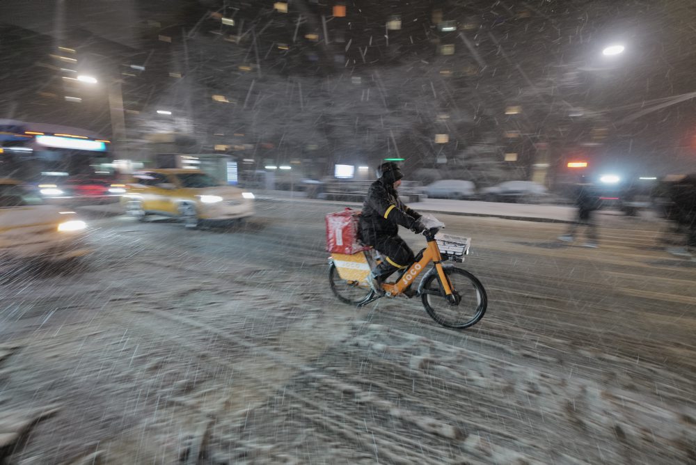 Severovýchod USA zasiahlo husté sneženie so silným vetrom
