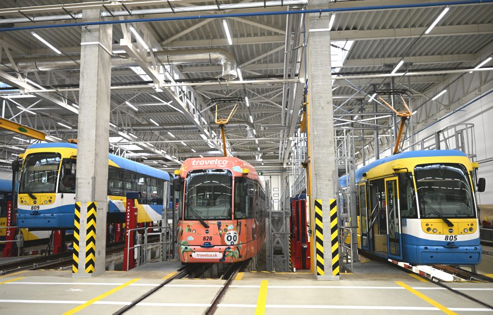 Otvorenie nového električkového depa v Košiciach