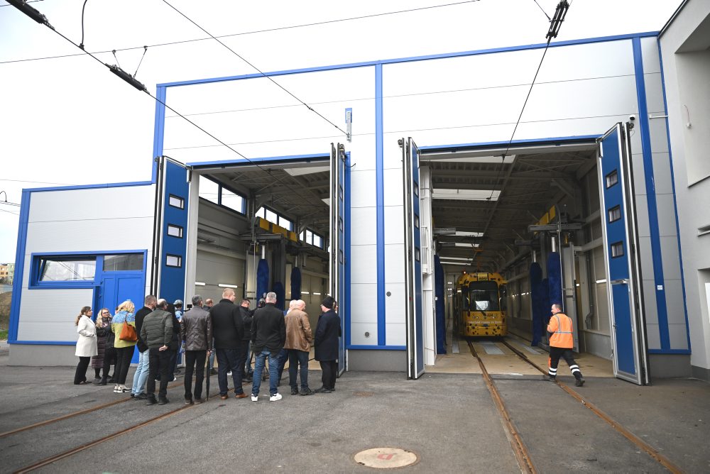 Otvorenie nového električkového depa v Košiciach
