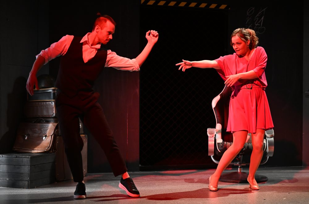 Generálka pred premiérou hry Victora Ha?ma Valčík náhody v Národnom divadle Košice na Malej scéne v Košiciach