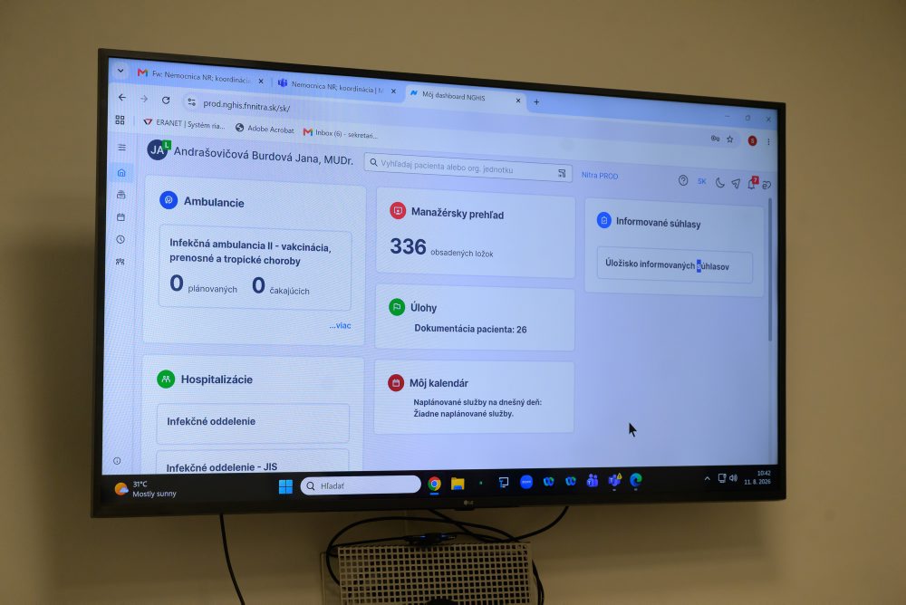 Fakultná nemocnica v Nitre zaviedla nový informačný systém