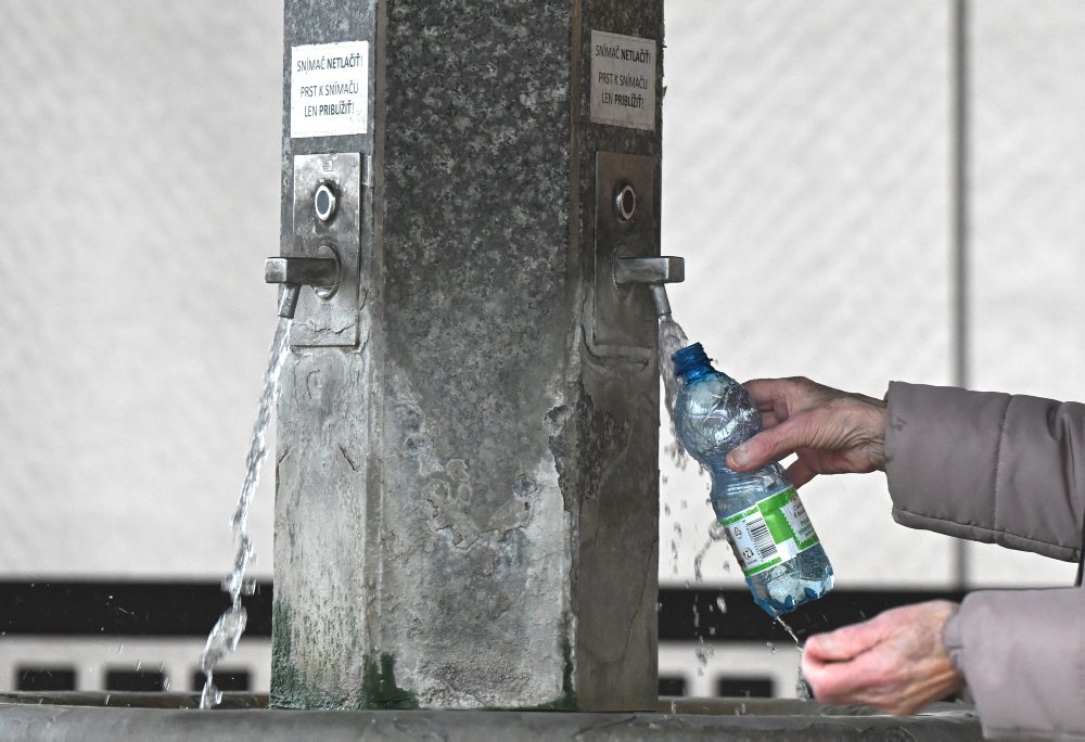 Minerálny prameň Gajdovka v košickej rekreačnej lokalite Anička 