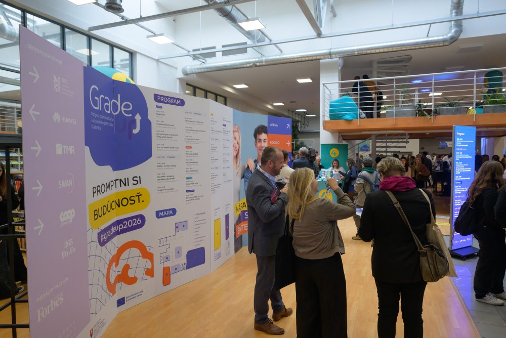 Účastníci konferencie GradeUP 2026 v Nitre na podporu podnikateľského a inovačného potenciálu študentov