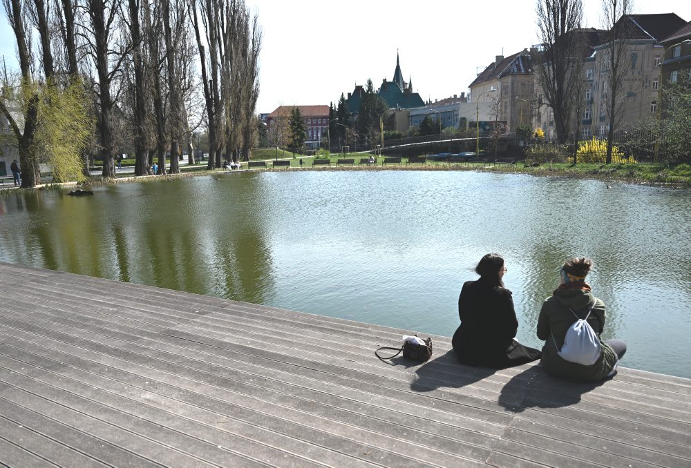 Jazero v košickom Mestskom parku