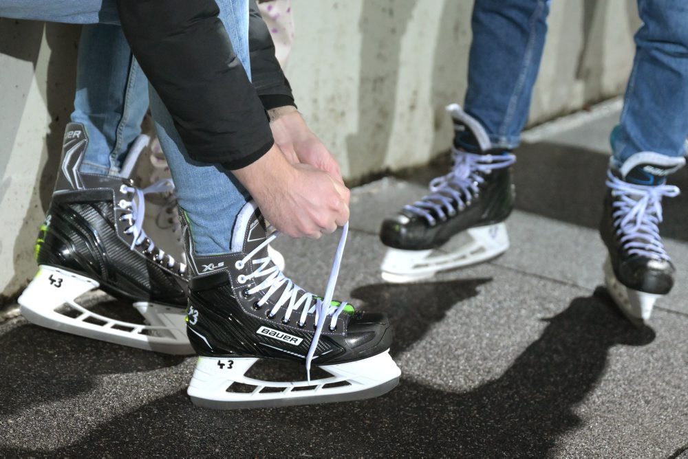 Verejné korčuľovanie v Mestskom parku v Košiciach 