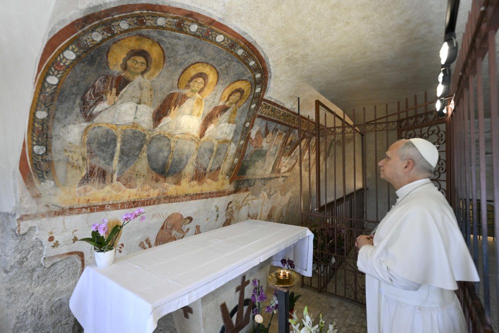 Pápež navštívil pútnické miesto vo Vallepietra