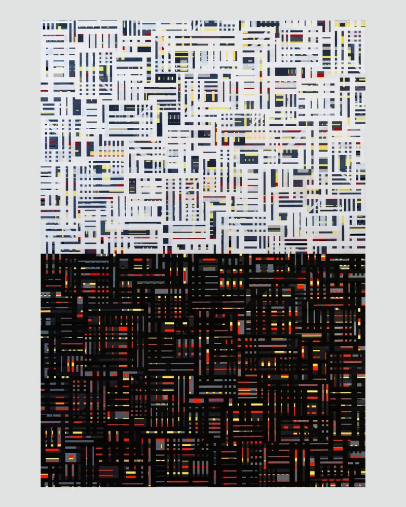 Dielo týždňa SNG: Olej na plátne „New York denˇ-noc (diptych)” od Adama Szentpéteryho 