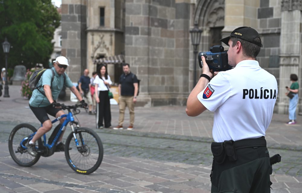 Meranie rýchlosti bicyklov a kolobežiek v Košiciach