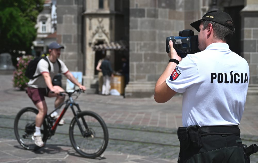 Meranie rýchlosti bicyklov a kolobežiek v Košiciach