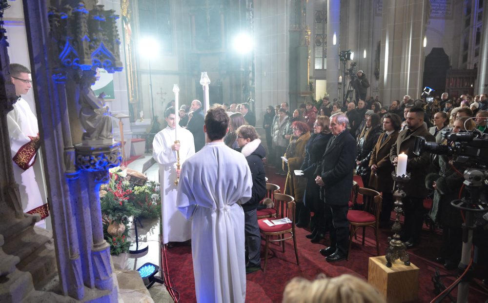 Polnočná omša v Košiciach