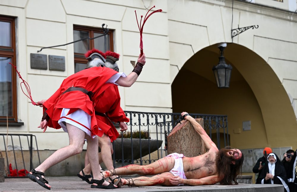 Živá krížová cesta na Veľký piatok v Prešove 