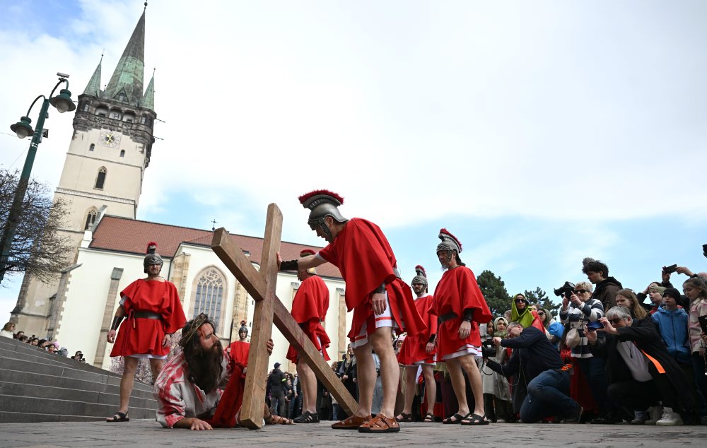 Živá krížová cesta na Veľký piatok v Prešove 