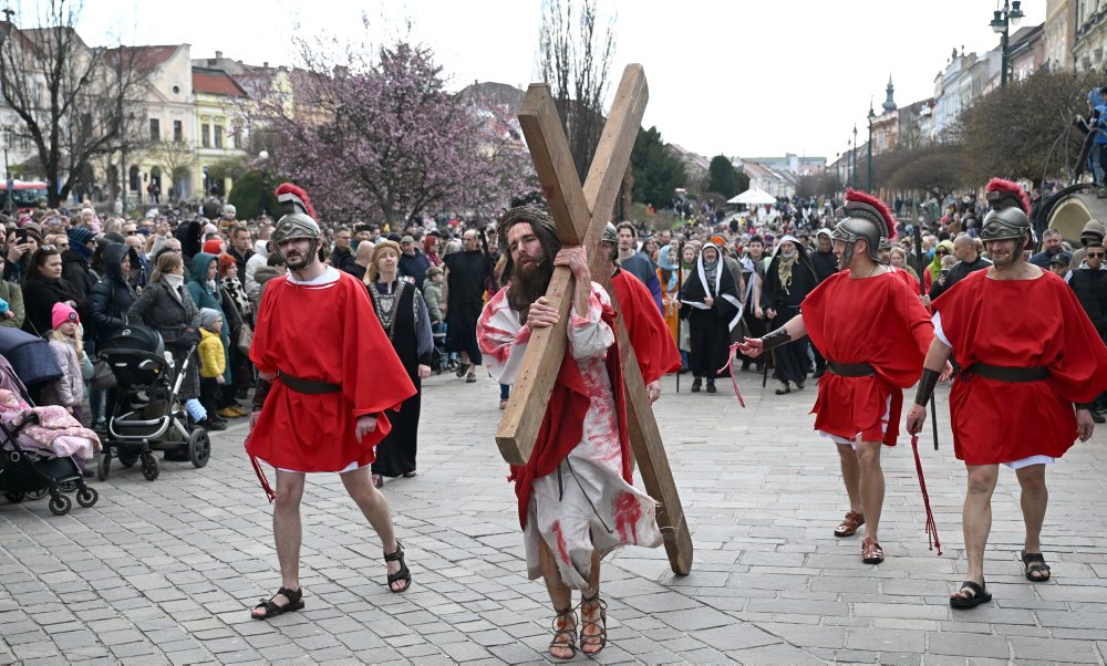 Živá krížová cesta na Veľký piatok v Prešove 