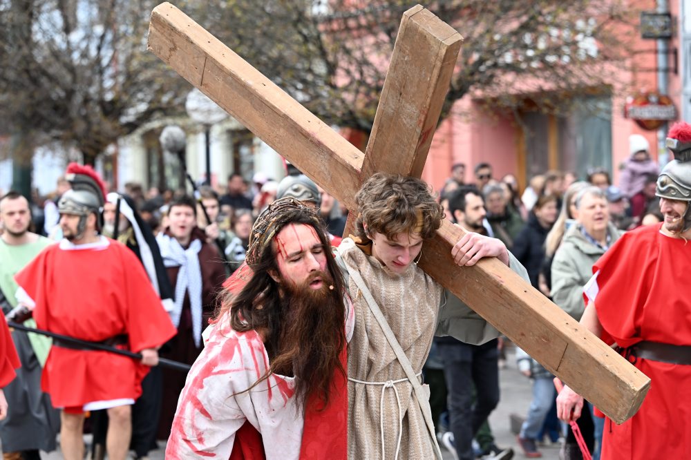 Živá krížová cesta na Veľký piatok v Prešove 