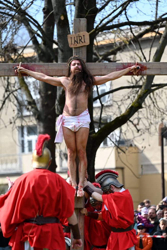Živá krížová cesta na Veľký piatok v Prešove 