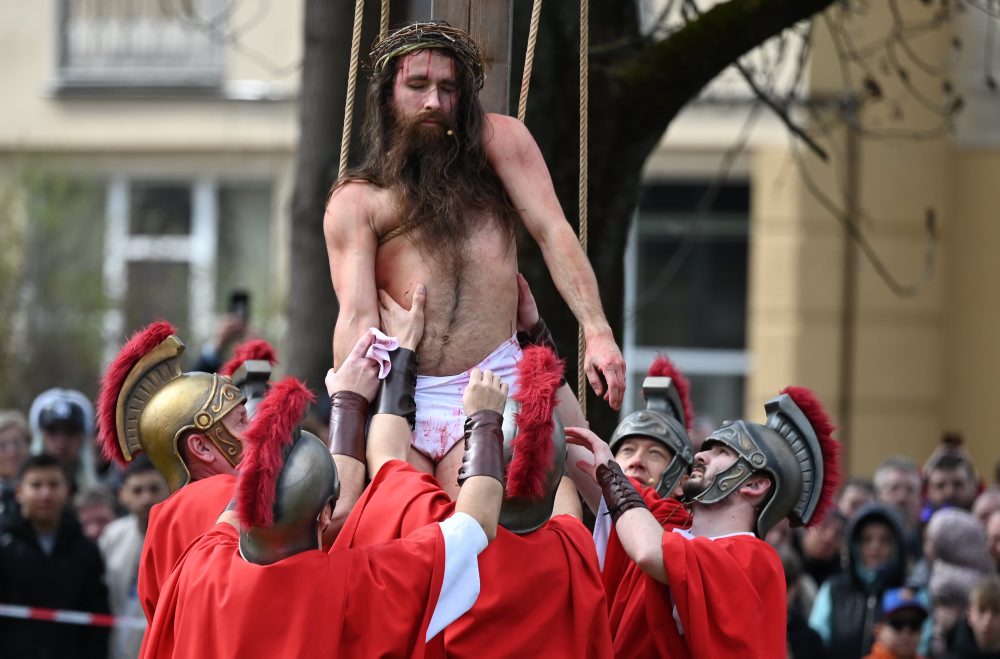 Živá krížová cesta na Veľký piatok v Prešove 