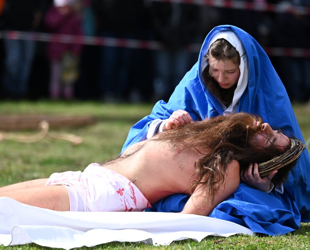 Živá krížová cesta na Veľký piatok v Prešove 