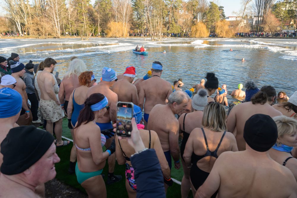 Kúpanie otužilcov v Nitre