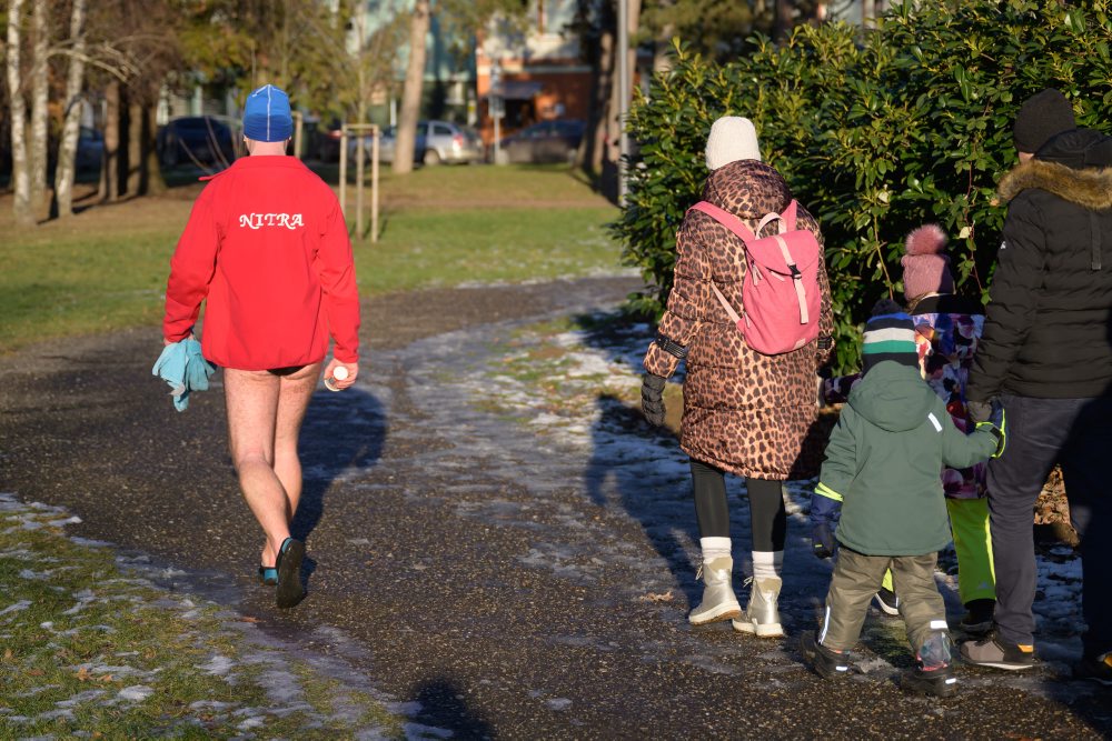 Kúpanie otužilcov v Nitre