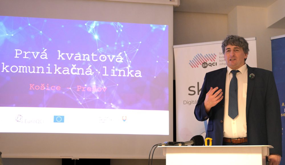 Otvorenie prvej kvantovo-zabezpečenej komunikačnej linky na Slovensku, ktorá spája Košice a Prešov