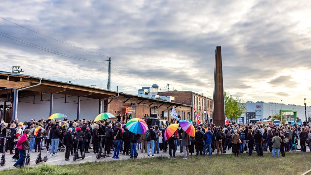 Stovky Nemcov protestovali proti pravicovému extrémizmu v meste Cottbus