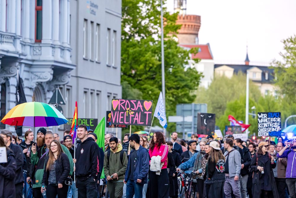 Stovky Nemcov protestovali proti pravicovému extrémizmu v meste Cottbus