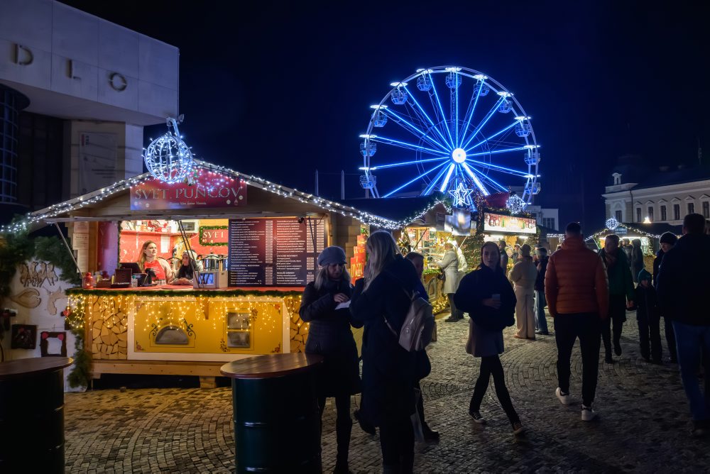 Vianočné mestečko v Nitre