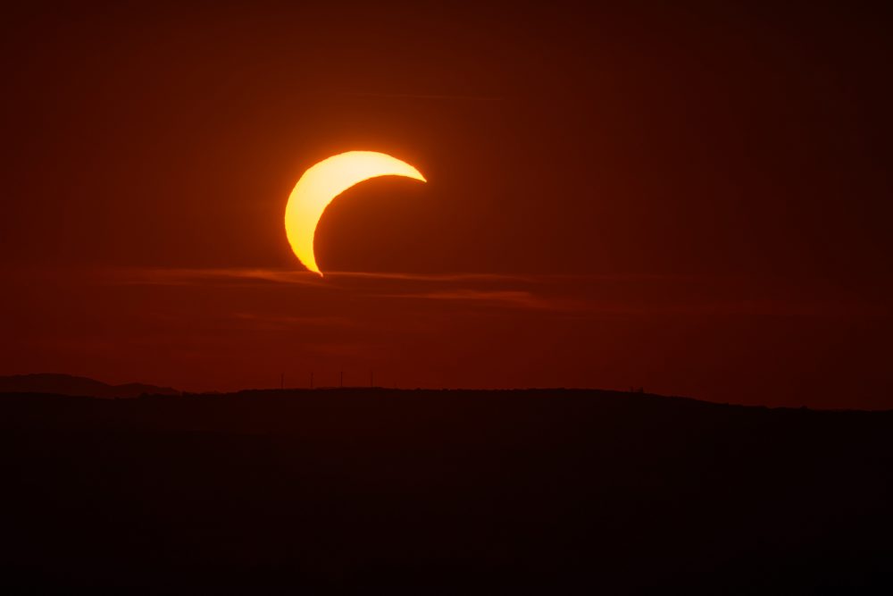Čiastočné zatmenie Slnka pri Nitre