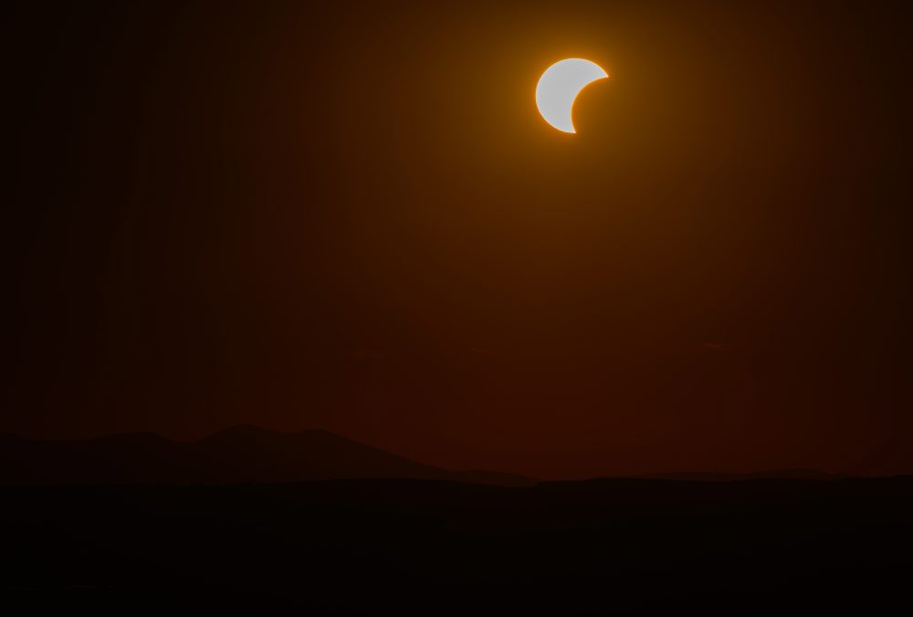 Čiastočné zatmenie Slnka pri Nitre